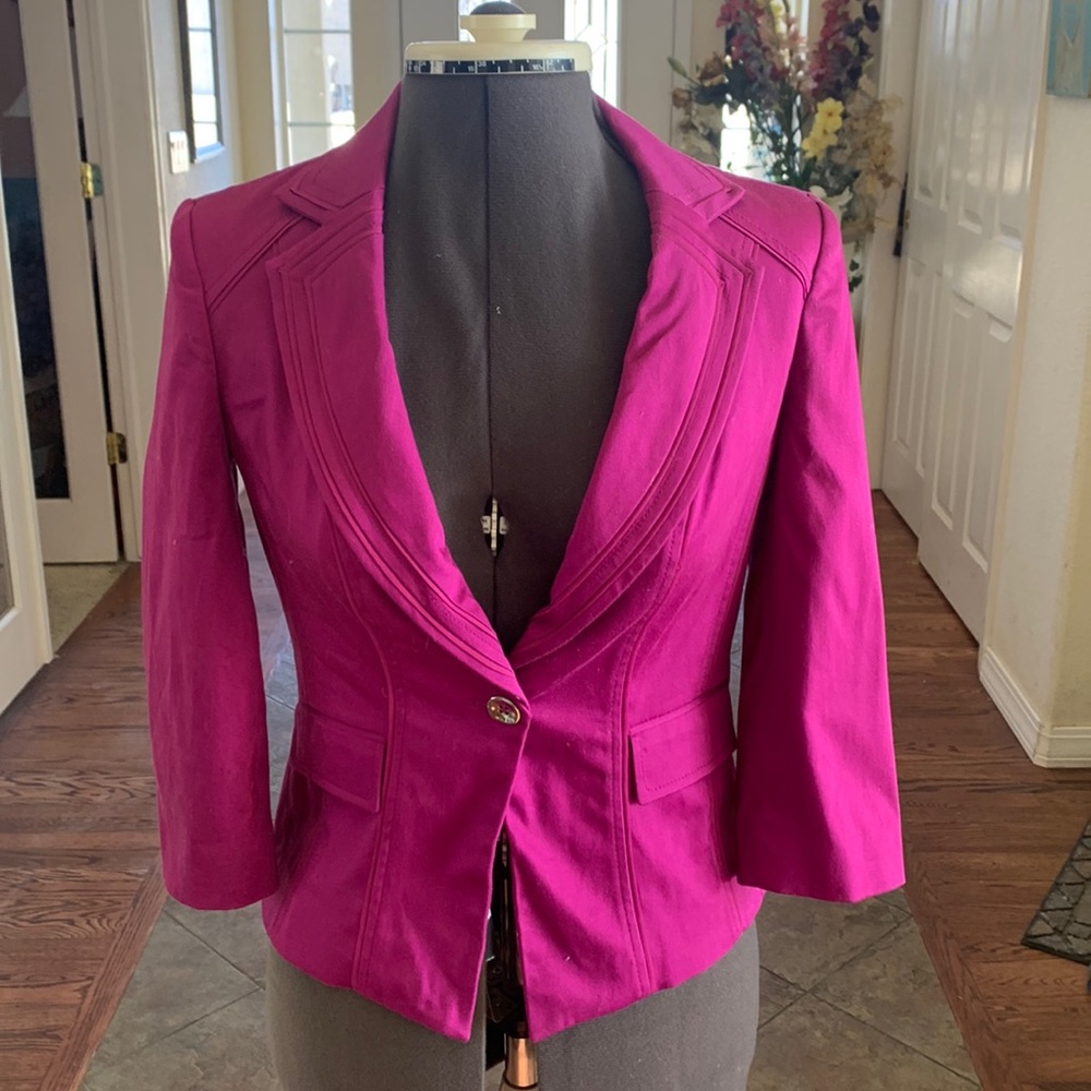Gorgeous fuchsia spring jacket